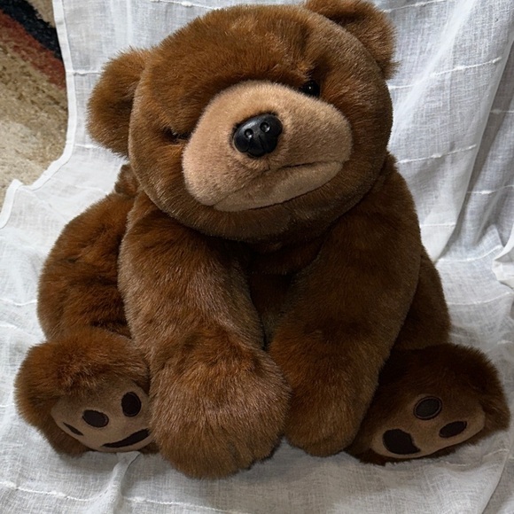 Vintage TY Classics PAWS the HUGE 30" Lay Flat Brown Bear Plush Teddy Bear 1996 - Picture 16 of 16